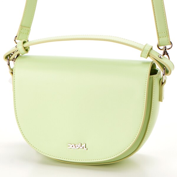[�}���C]FAUX LEATHER HALF MOON SHOULDER BAG/�G�b�N�X�K�[���iX-GIRL�j LtGREEN
