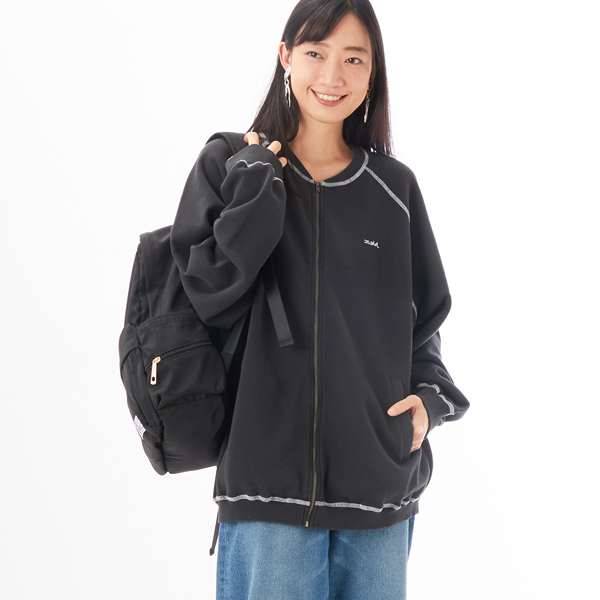 ZIP UP SWEAT CARDIGAN | エックスガール(X-GIRL) | 105241015001