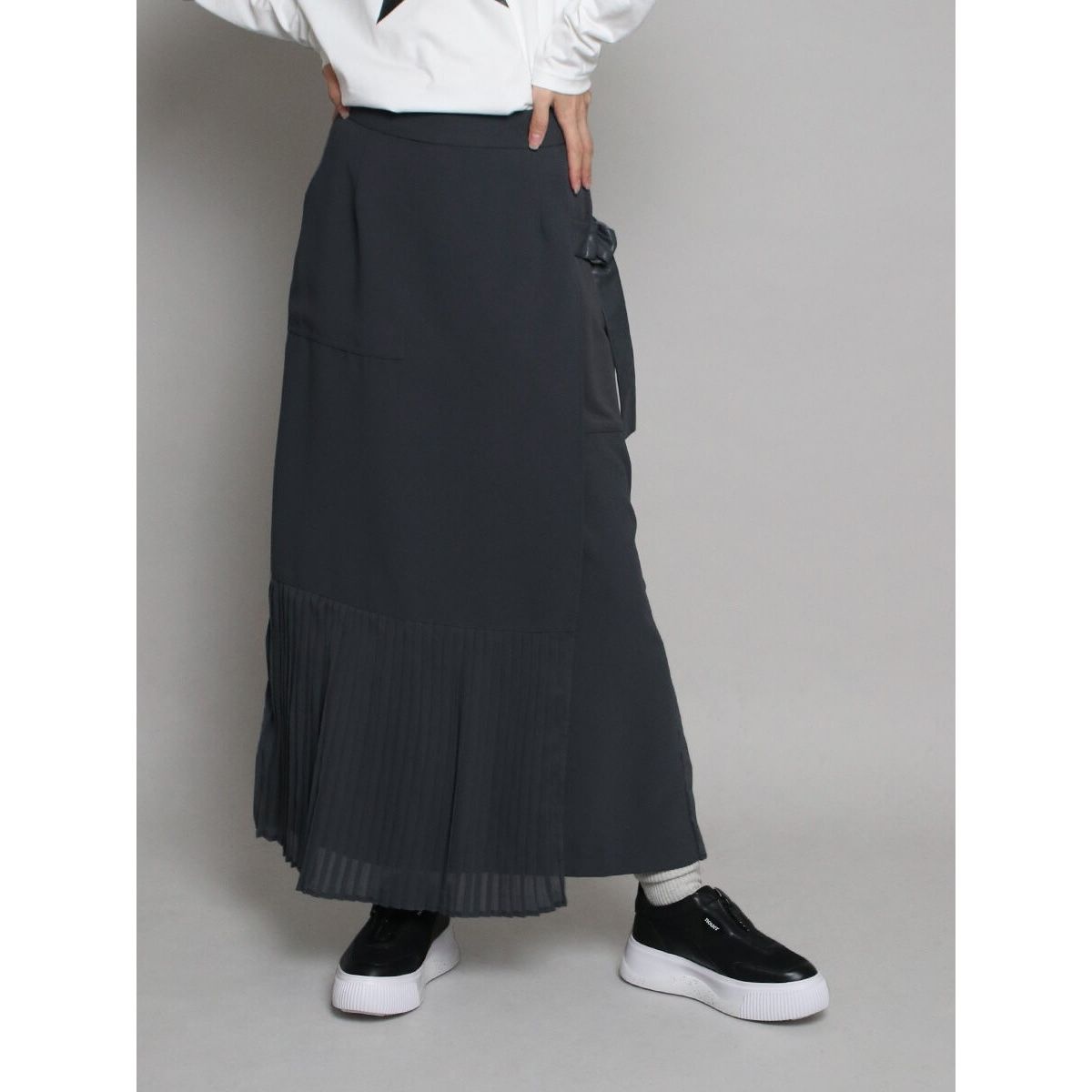 裾プリーツスカート | ラシュッド(LASUD) | 002102263 | マルイウェブ 