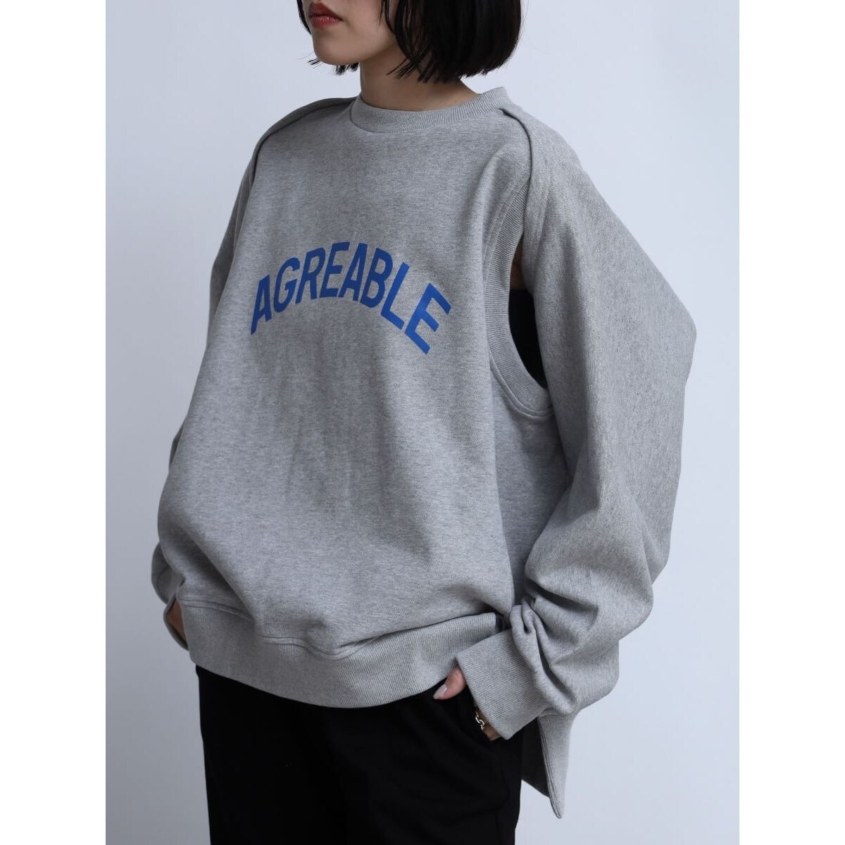 LASUDラシュッドキルティング×スムースブルゾン 新品スコットクラブ