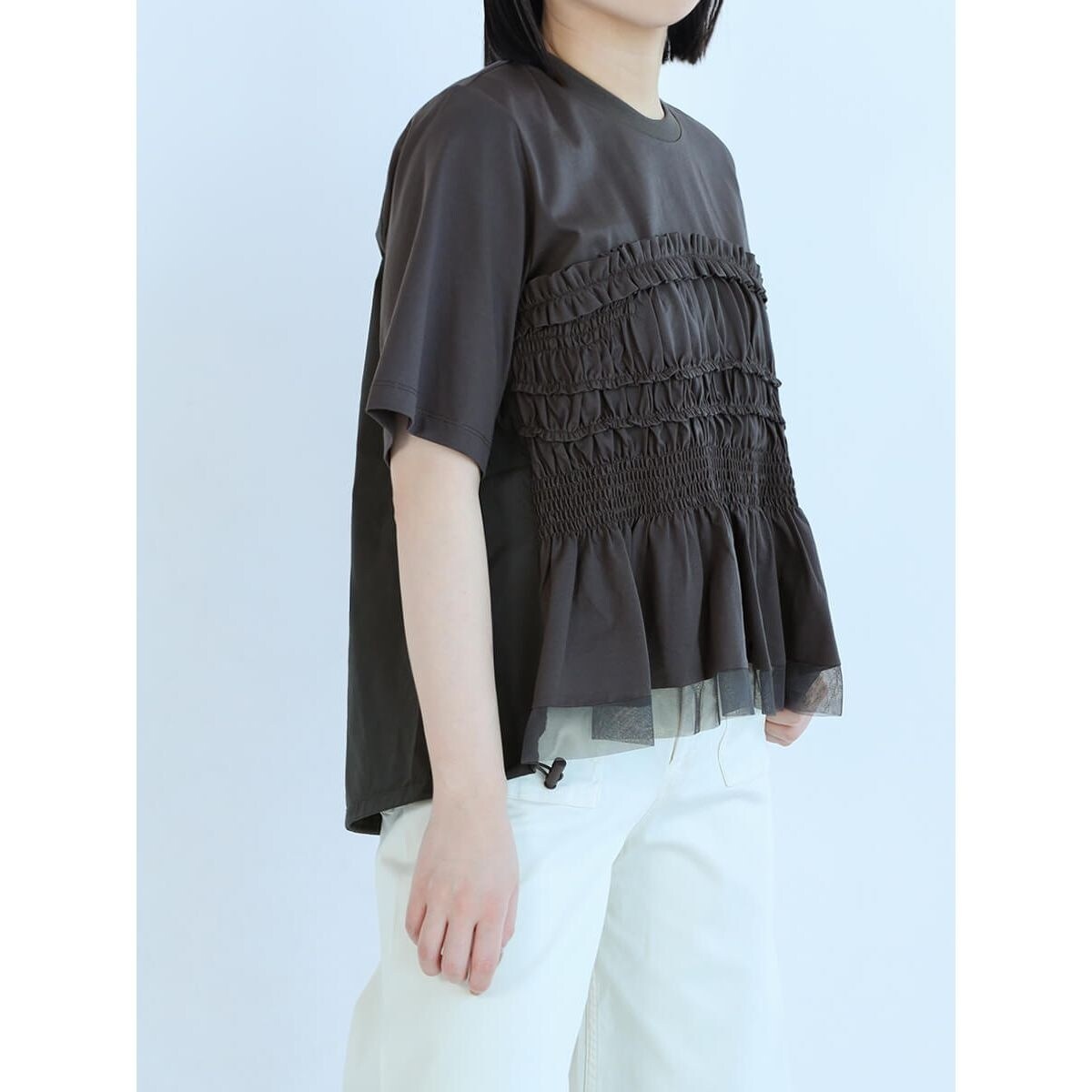 LASUD ギャザーデザインカットソー ギャザーデザインカットソー | ラシュッド(LASUD) | マルイ