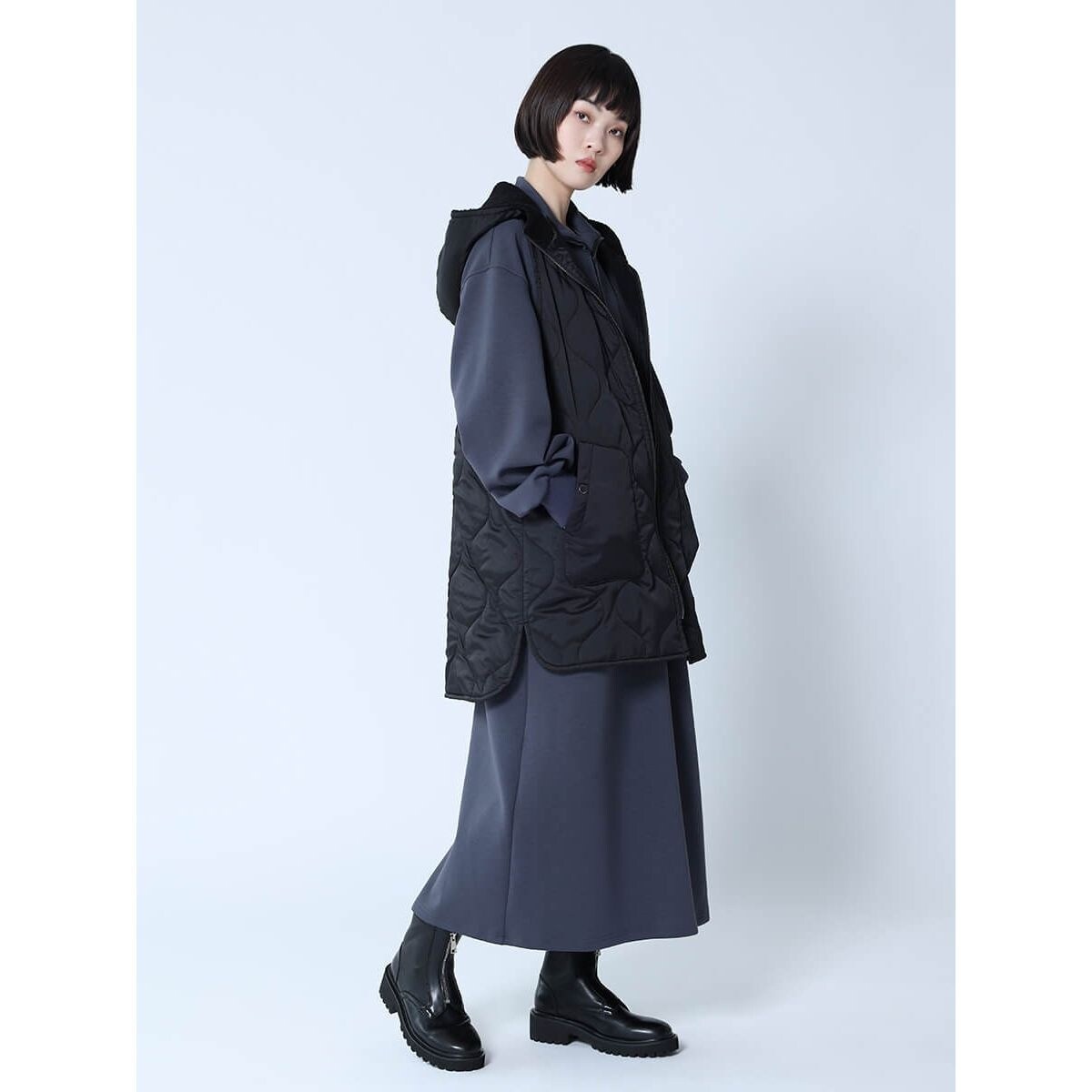 フードボアキルティングベスト | ラシュッド(LASUD) | マルイウェブ