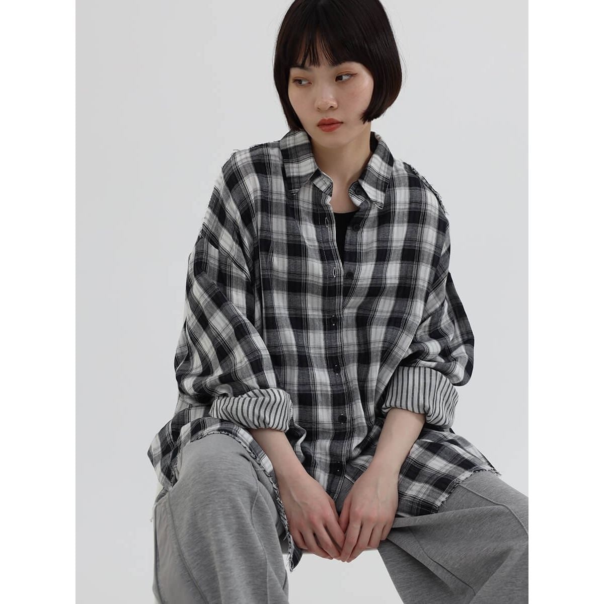 【グレースコンチネンタル】ポケット付オーバーシャツ ポケット付オーバーシャツ / GRACE CONTINENTAL | GRACE
