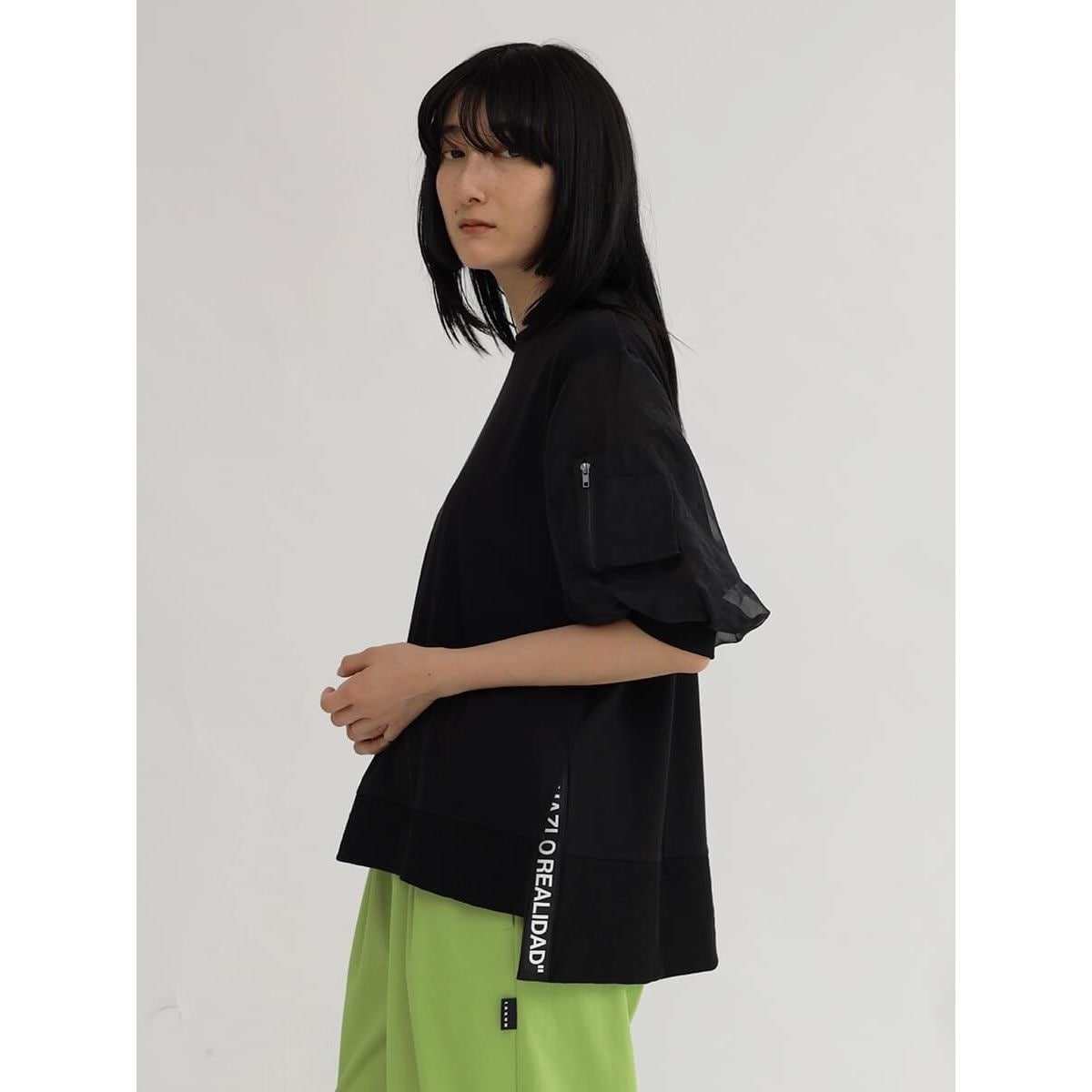 新品　ラシュッド　カットソー　Tシャツ 日本製　ヤマダヤ　ブラック ヤマダヤ ストア(YAMADAYA STORE) レディース Tシャツ
