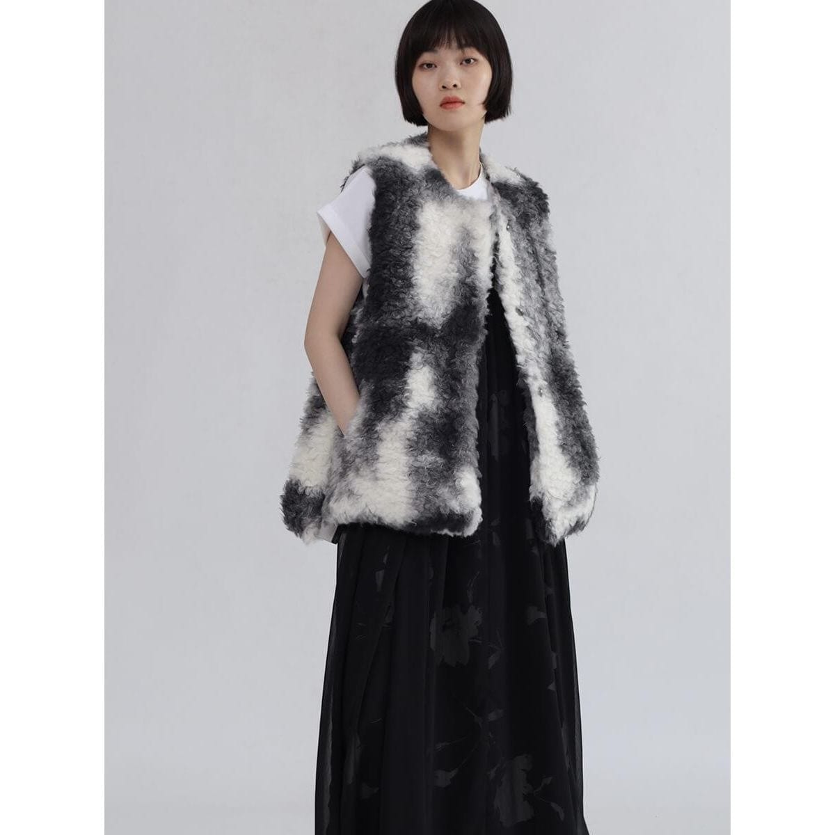 マーブルカラーボアベスト | ラシュッド(LASUD) | マルイウェブチャネル