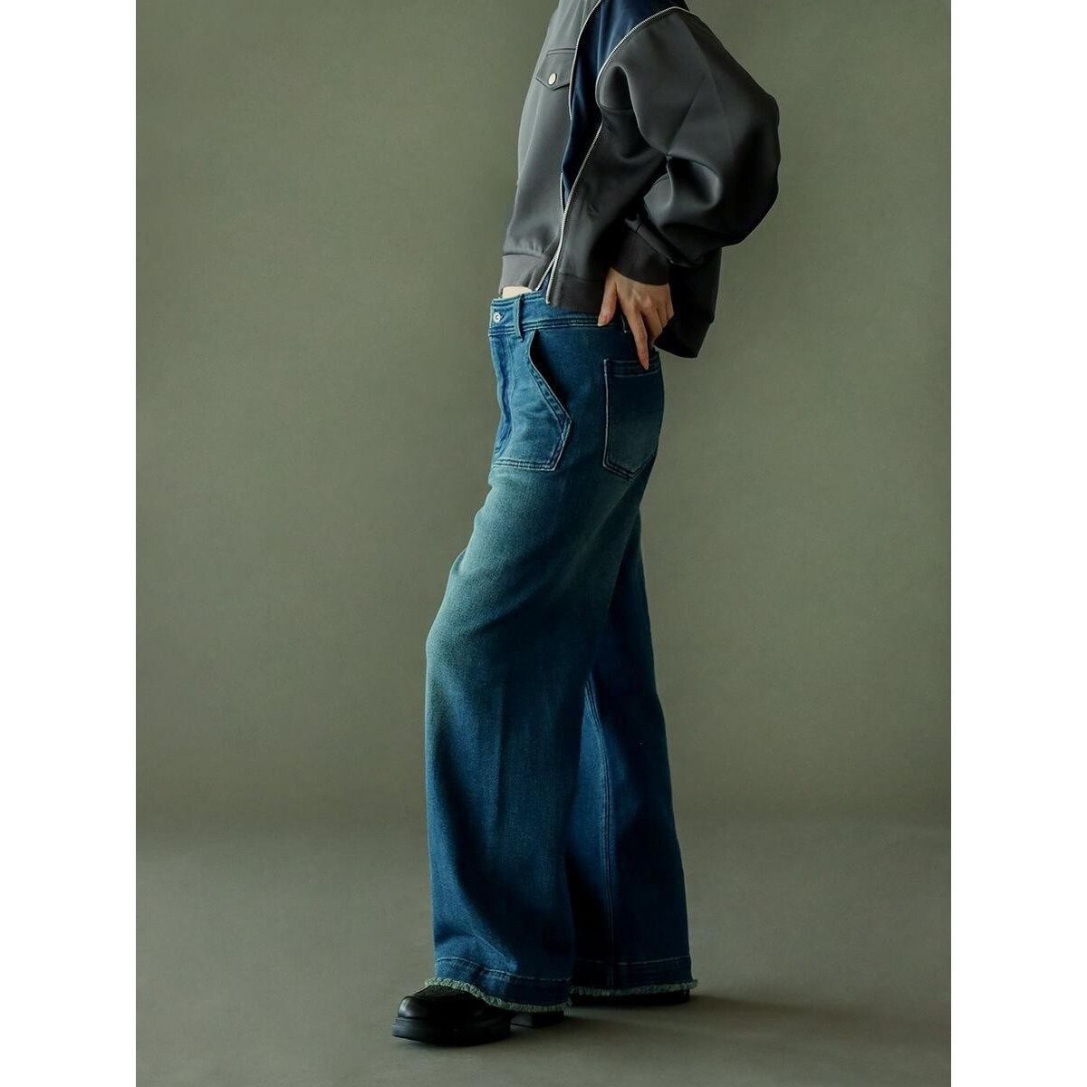 カットオフワイドデニムパンツ | ラシュッド(LASUD) | マルイウェブ