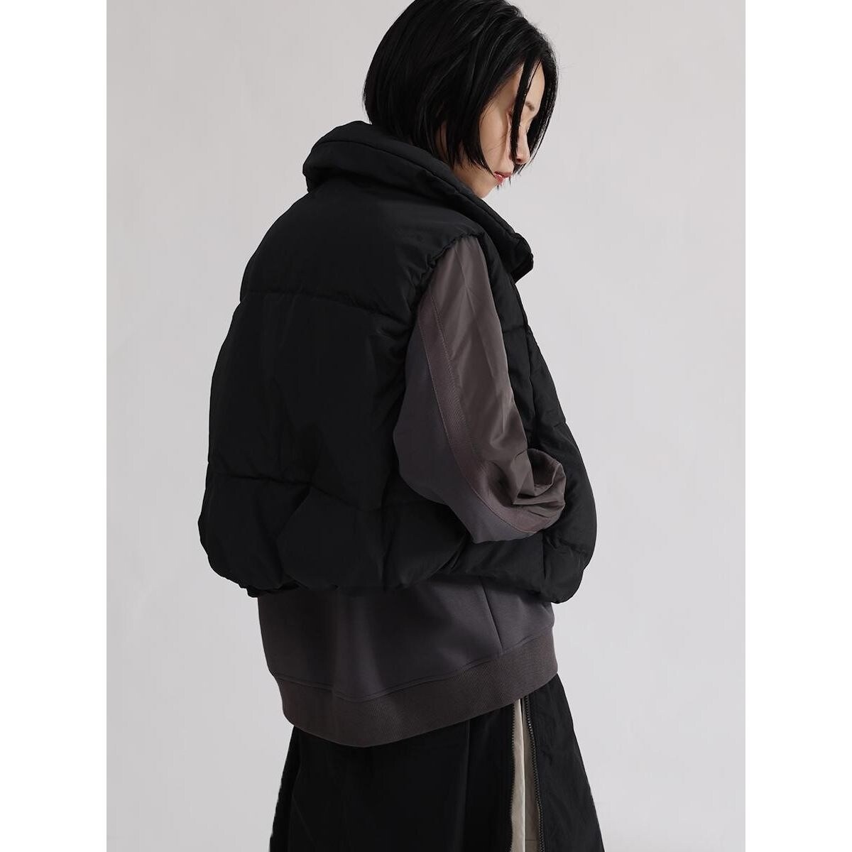 スタンドカラーショート中綿ベスト | ラシュッド(LASUD) | マルイ