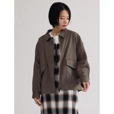 ラシュッド(LASUD)のニットドッキングジップジャケット