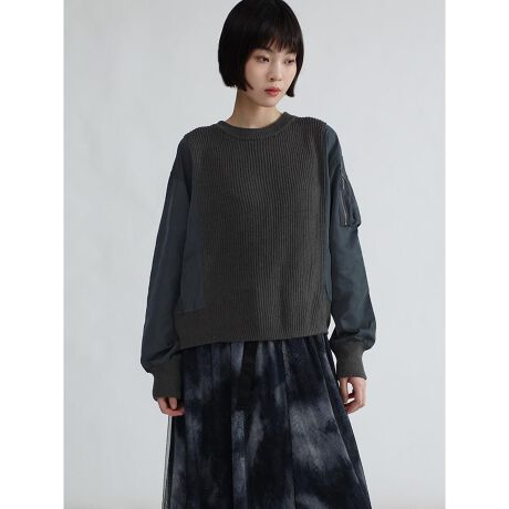 [^ԁF001103533]MA-1̃fBe[ꂽAgĥjbgvI[o[BE[̃jbgƃ|GXefނ؂ւّfރfUCŁA\̂X^Co܂BɁAhbvV_[Œ悭ƂAcC郊uؑւɂAƂۂɁB䊴̓XJ[gɂpcɂ킹₷▭ȃoXŁALR[fBl[gɑΉ܂BfjJ[SpcŃJWAɂ܂Ƃ߂̂͂AXJ[gXbNX킹ΏiȒȂy߂܂BfF168cmBe摜́A̓₨g̃j^[ݒȀƖɂۂ̏iƐFقȂꍇ܂BԎɋ߂F͐n摜ł܂B9icmj:55:52.5:54:81g:57