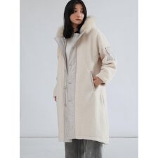 ファーフーデッドボアコート