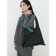 ラシュッド LASUD インポーチ付2wayメッシュトートバッグ （ブラック 