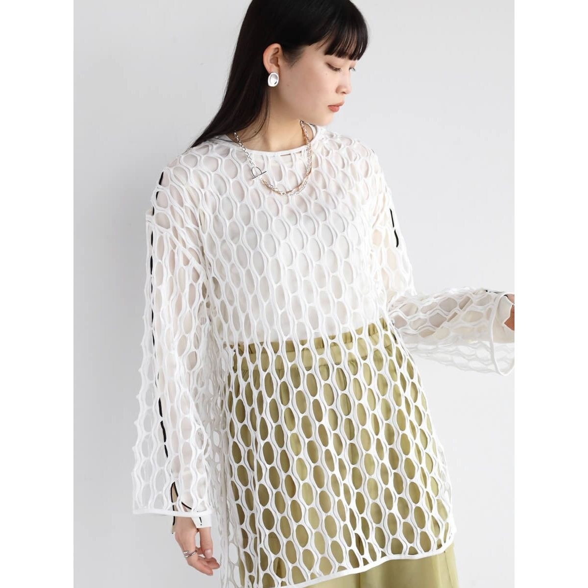 RADIATE ホワイト スウェット トップス ジッパー付き レディース38 M RADIATE ホワイト スウェット トップス ジッパー付き レディース38 M