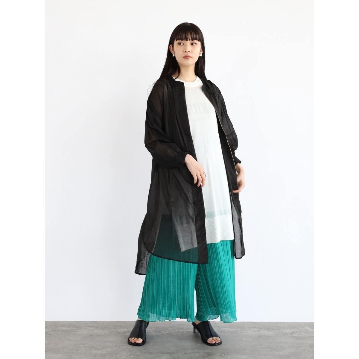 ★新品★RADIATE バックギャザーシアーロングアウター バックギャザーシアーロングアウター | ラディエイト(RADIATE