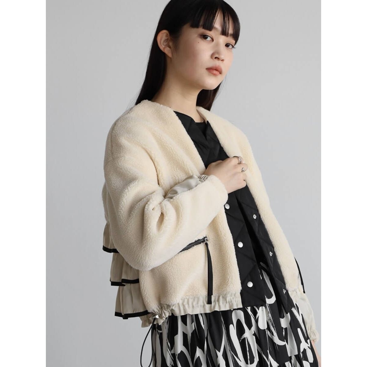 バックフリルボアブルゾン | ラディエイト(RADIATE) | マルイウェブ