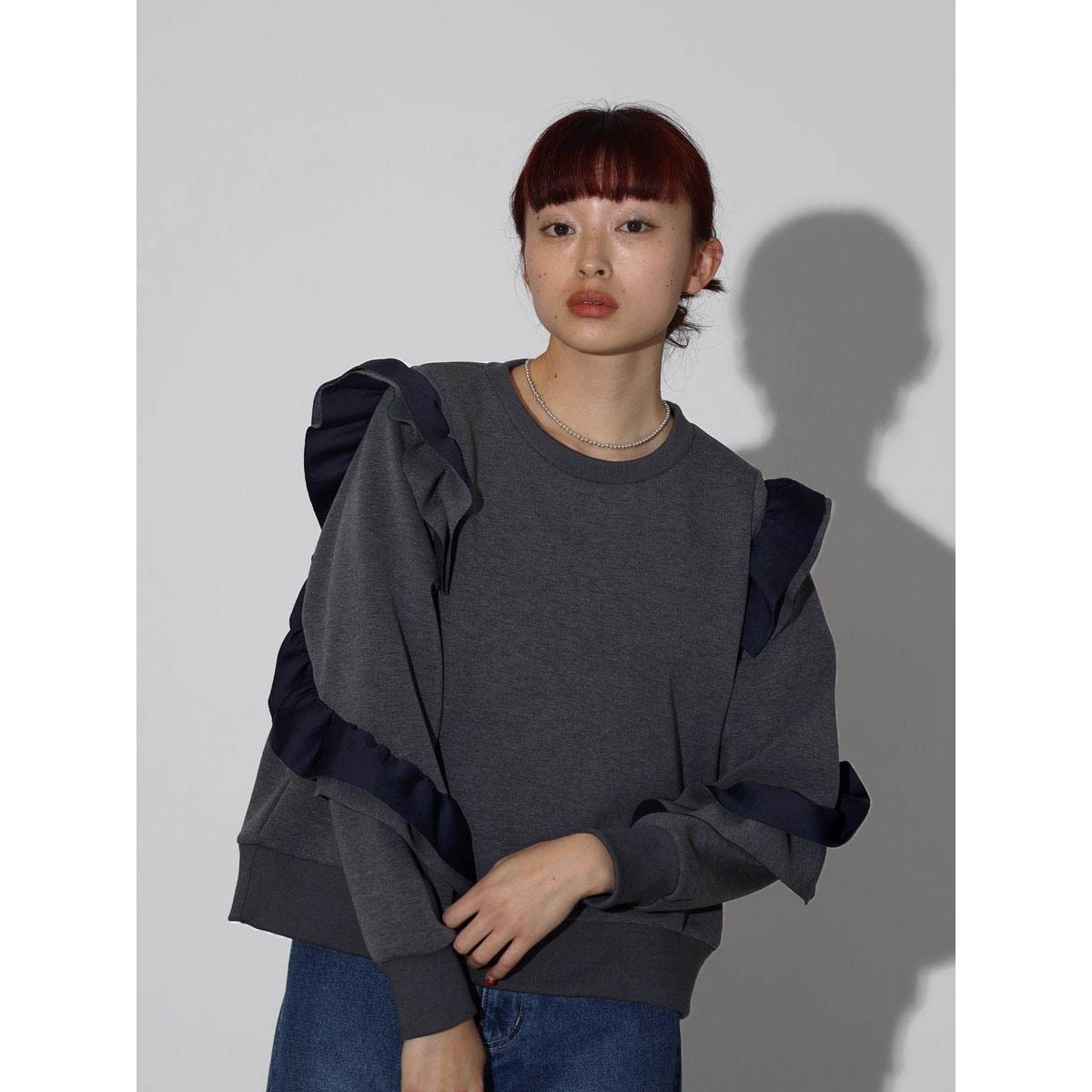 ラディエイト フリルデザインスウェット FREAK'S STORE トレーナー スウェット 「新色追加」裾フリル