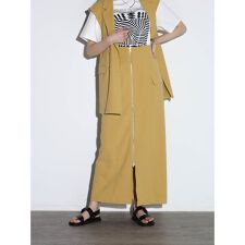 フロントジップIラインスカート