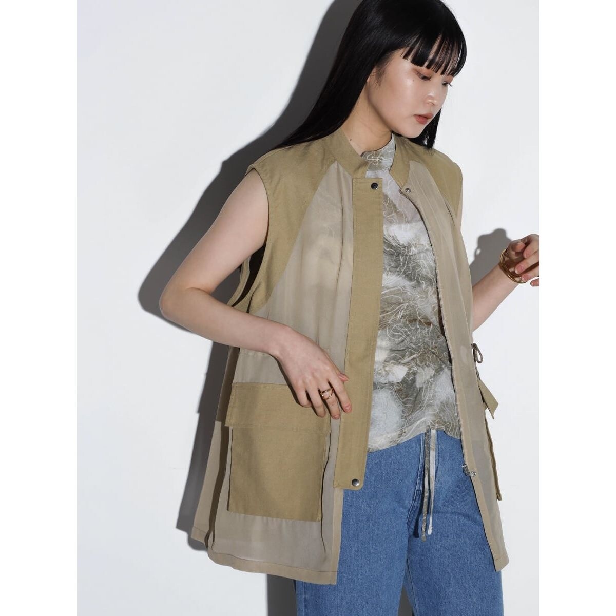 ヤマダヤ ストア(YAMADAYA STORE) レディース ベスト・ジレ の