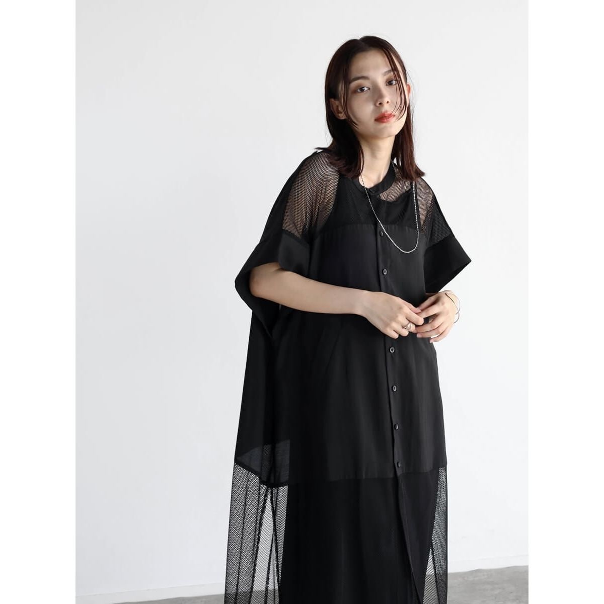 RADIATE 袖スリットメッシュロングシャツ お値下げ - メルカリ