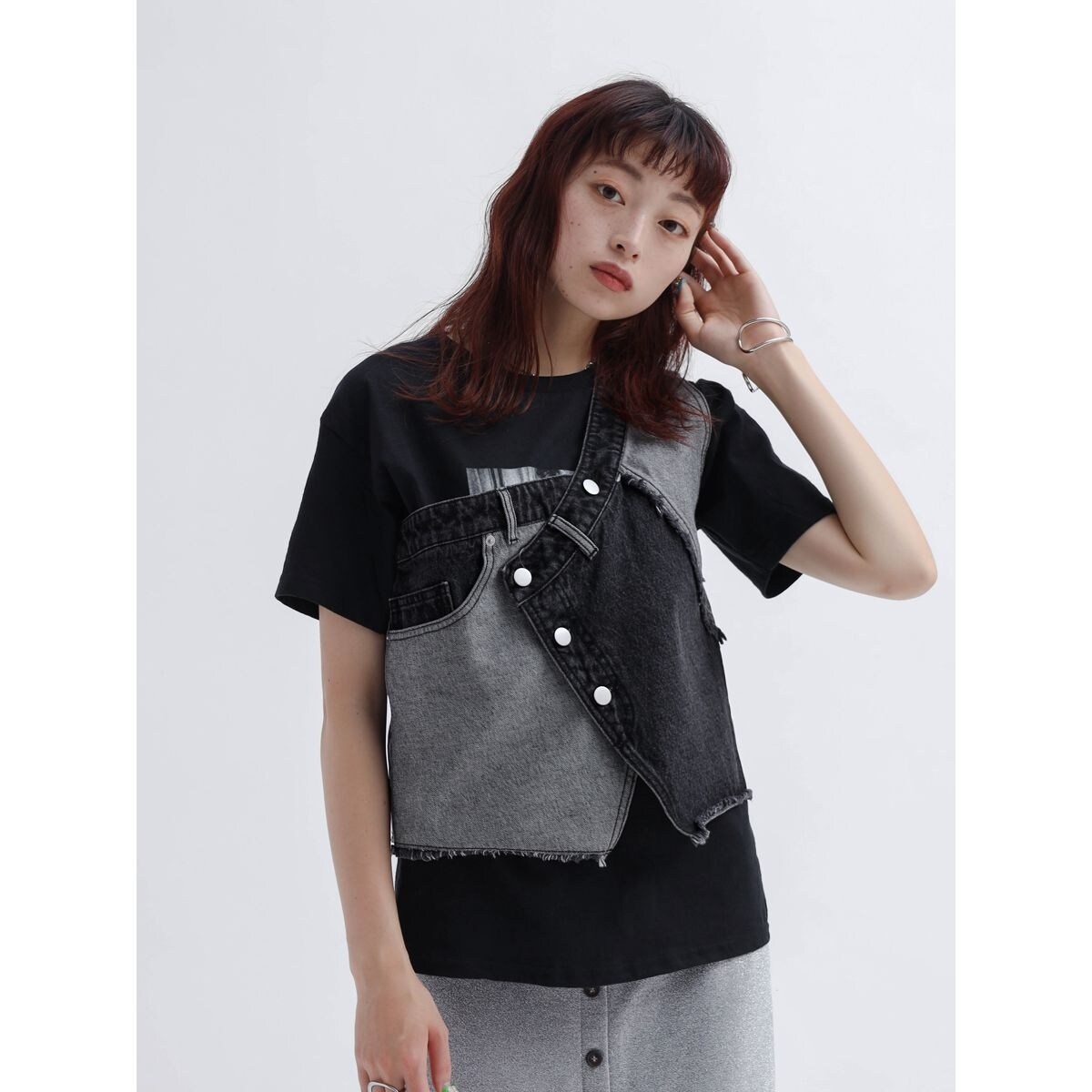 RADIATE トップス RADIATE 、ヤマダヤ、 ネイビー シフォン