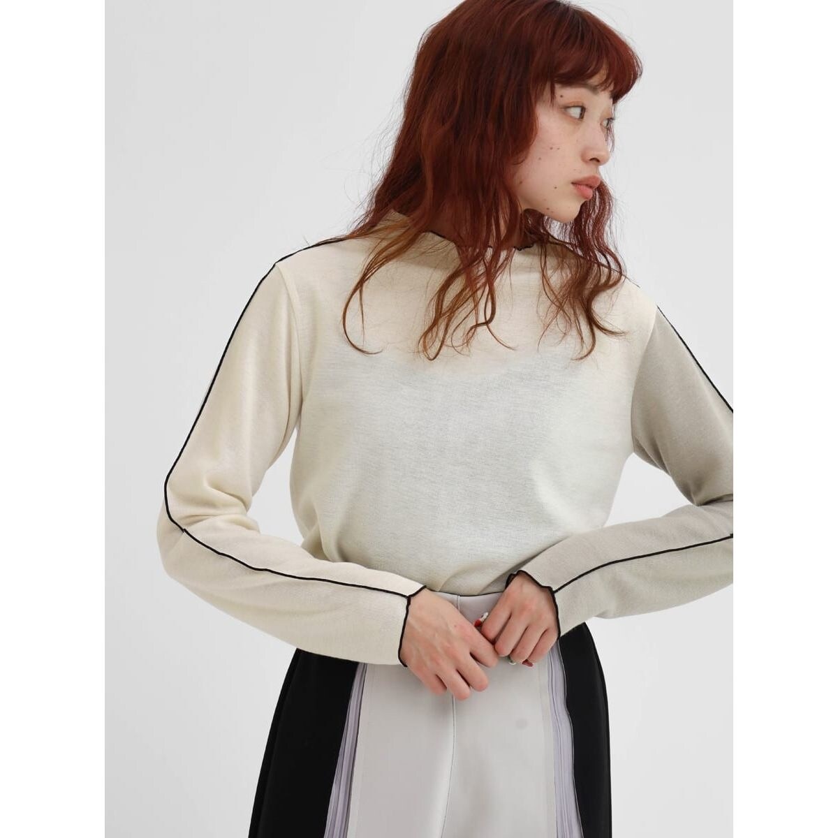 ポイントシアープリーツカットソー - LASUD - LASUD｜YAMADAYA STORE