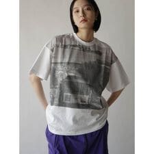 グラフィックビッグプリントTシャツ (TRAIN)