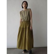 ラディエイト(RADIATE)の異素材切り替えティアードワンピース