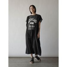 異素材ドッキングロゴ2wayワンピース