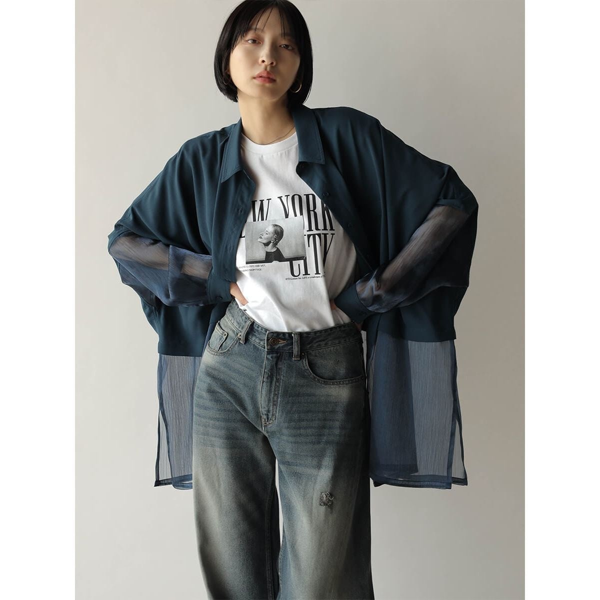 スプレープリントオーバーシャツ | ラディエイト(RADIATE) | マルイ