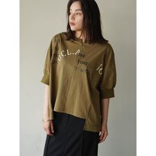 ドッキングロゴジップネックTシャツ