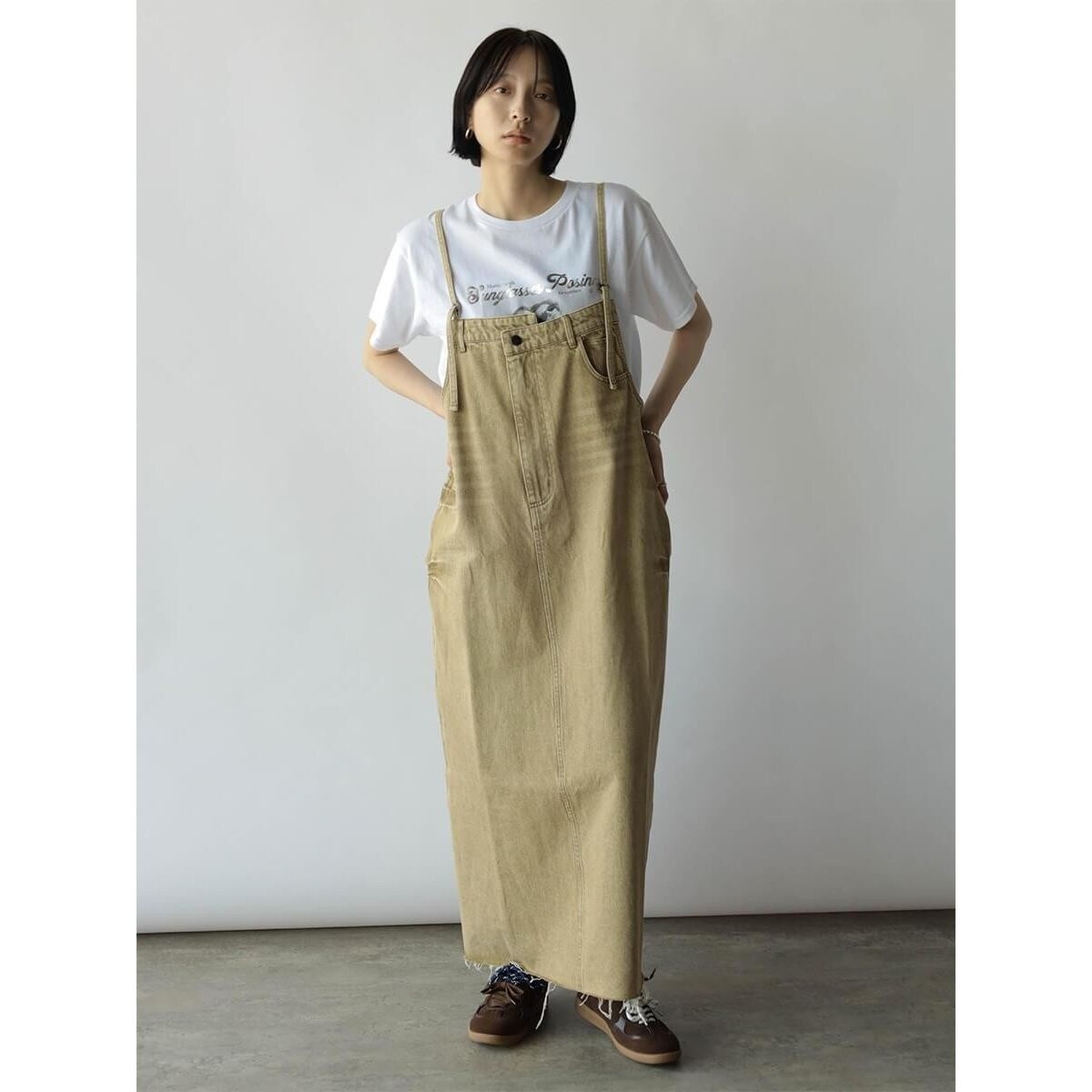 カーディガン×ジャンパースカートセットアップ（2点セット） | プレ