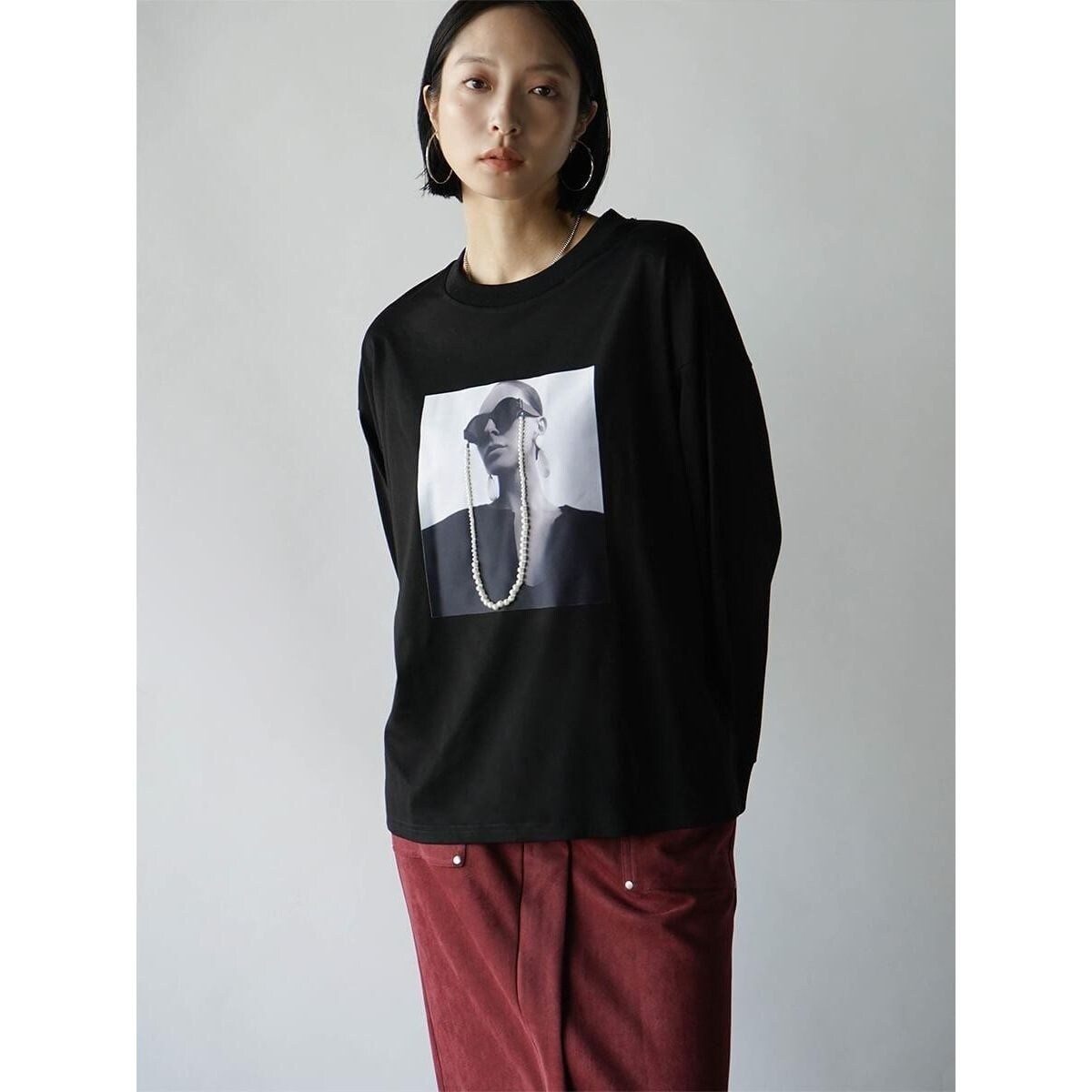 ラディエイト（RADIATE）/フォトプリントパールロングスリーブTシャツ フォトプリントパールロングスリーブTシャツ | ラディエイト(RADIATE