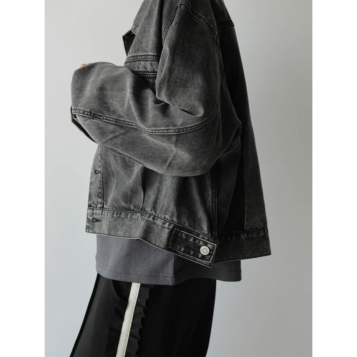 コットンセルロースブラックデニムジャケット | ラディエイト(RADIATE