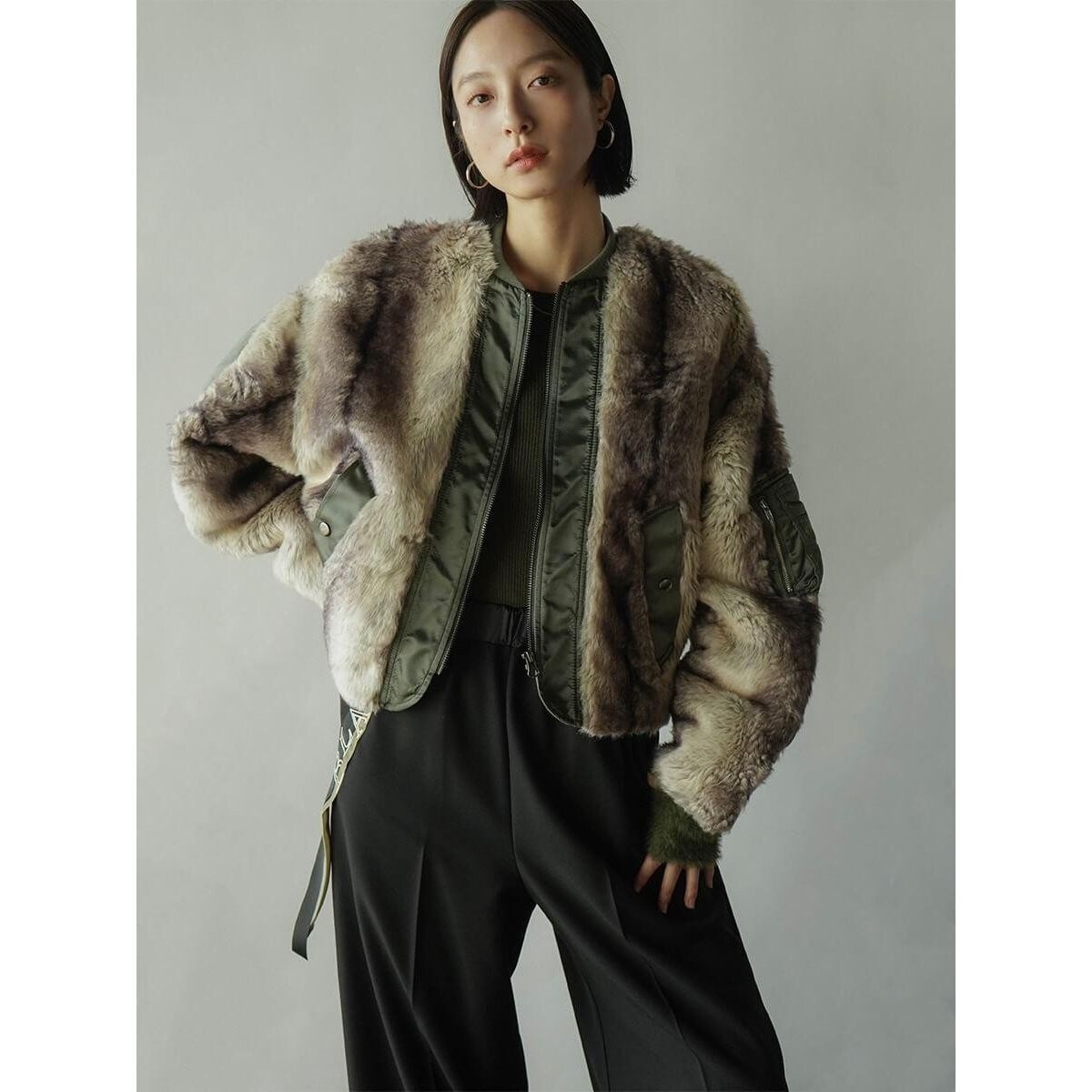 ラディエイト（RADIATE）/グラデーションフェイクファージャケット グラデーションフェイクファージャケット | ラディエイト(RADIATE