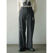 サイドポケットレタリングチノパンツ