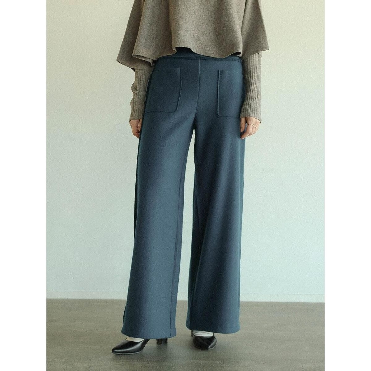 ナイロンドッキングラインデニムパンツ(navy) | ラディエイト(RADIATE