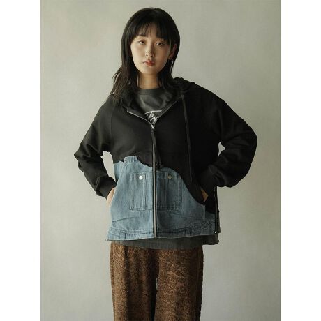 [^ԁF011219398]XEFbgfނɃfjAVɃhbLOAڂfUC̃Wbvp[J[Bn̂XEFbgnŁA\ʂASnQłBTCh̃WbvJăXbgɂ΁ACi[郌C[hX^C┲y߂閜\ACeB݊̂fUCȂ̂ŁAVvȃ{gXƍ킹邾ŃR[fBl[g܂܂B fF171cmBe摜́A̓₨g̃j^[ݒȀƖɂۂ̏iƐFقȂꍇ܂BԎɋ߂F͐n摜ł܂B̍ۂ͐F܂̂ŁÂ̂Ƃ͈ꏏɐȂłA܂܂ݐ􂢂͔AY܂͎gpȂłB9icmj:64:87g:57