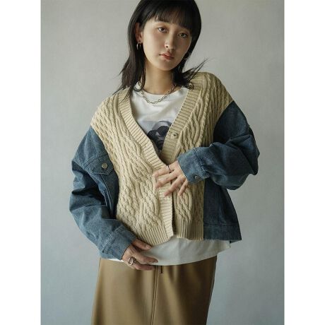 [^ԁF011119304]fjƃjbgّ̈fނ؂ւfUCJWAȕ͋CoĂJ[fBKB悢݂ƁA100̏_炩ȒSnKȈꖇBP[u҂݂ɂ鉚ʂ̂҂ݖڂX^COɗ̊vXĂ܂BZߏŃRpNgȈۂȂAg͂ƒ郊bNXVGbgBHD邾łȂꊴƃghoł閜\ACeŁAG߂̕ςڂ̉HDƂĂd󂵂܂BfF171cmBe摜́A̓₨g̃j^[ݒȀƖɂۂ̏iƐFقȂꍇ܂BԎɋ߂F͐n摜ł܂B9icmj:55:60:49.5:79.5g:64