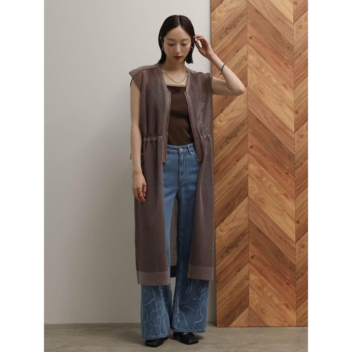 ヤマダヤベージュベスト＆ブラックベスト ヤマダヤ ストア(YAMADAYA STORE) レディース ベスト・ジレ の一覧