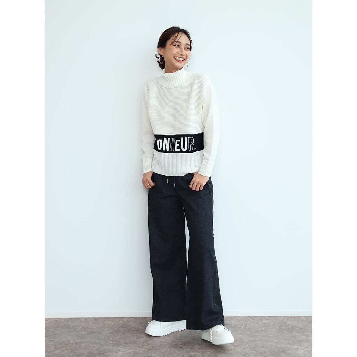 ドロストワイドデニムパンツ | スコットクラブ(SCOTCLUB