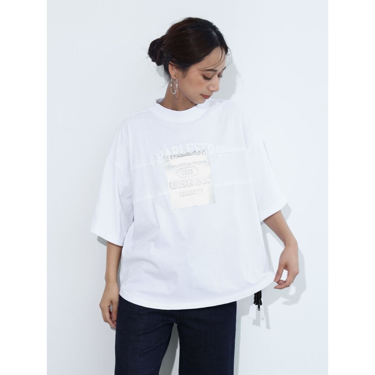 【予約】 サイドファスナー箔プリントTEE | スコットクラブ(SCOTCLUB トップス