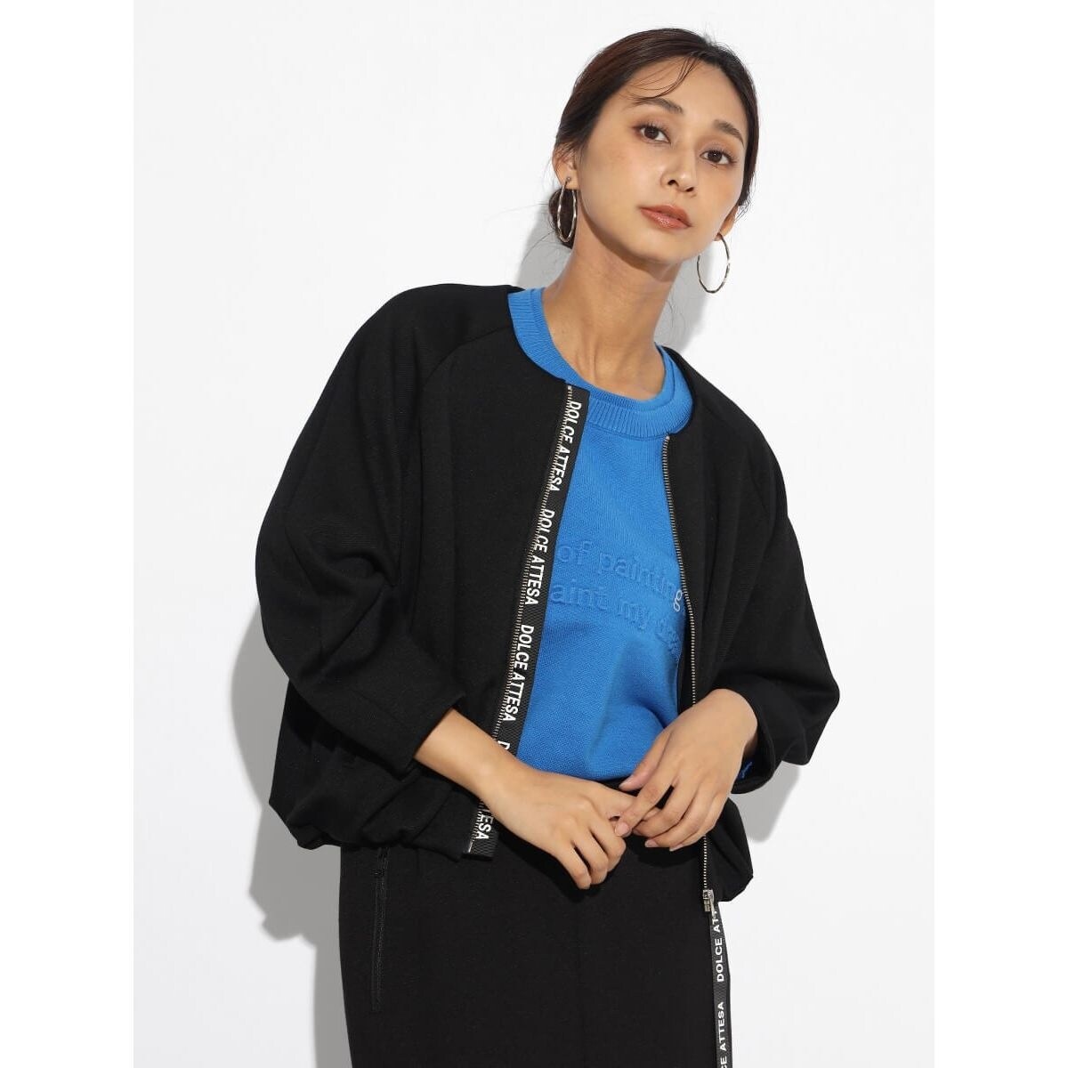 ラグランノーカラーショートアウター | スコットクラブ(SCOTCLUB