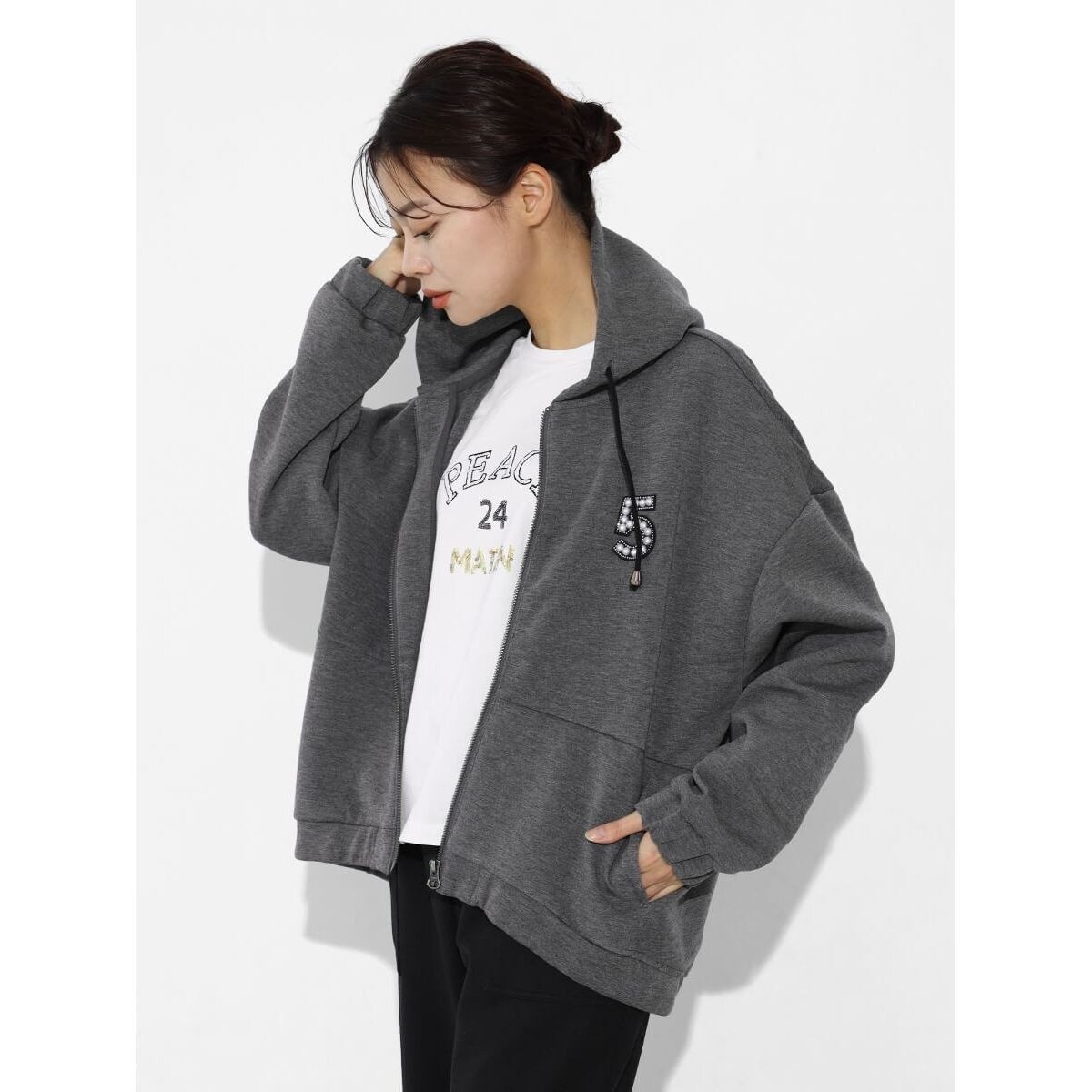 スコットクラブ　パールワッペンパーカー パールワッペンパーカー (GRAY) | スコットクラブ(SCOTCLUB