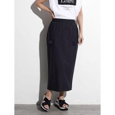 異素材使いIラインスカート