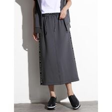 ロゴラインボンディングスカート