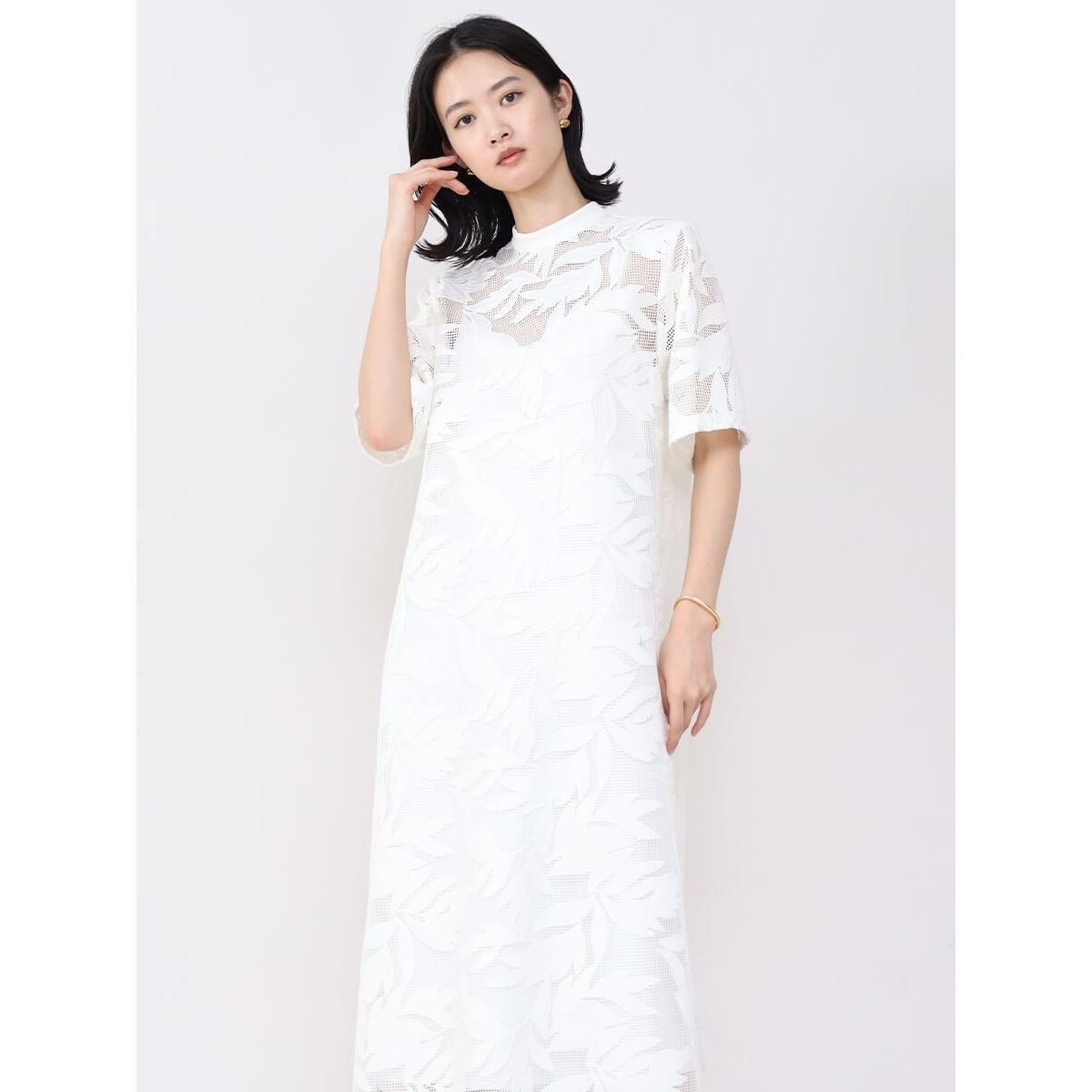 リーフエンブロイダリーレースワンピース | レジル(resil) | マルイ