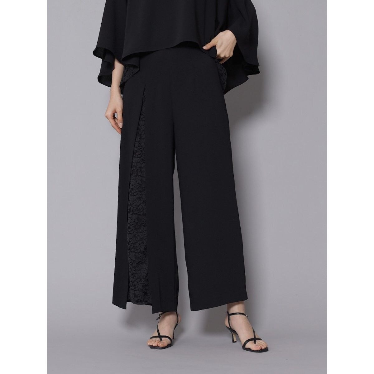 YAMADAYA　resil　フロントレースドッキングワイドパンツ フロントレースドッキングワイドパンツ - resil - Aga｜YAMADAYA