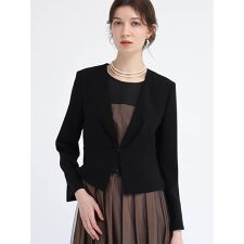 ペプラムデザインヘムショートジャケット