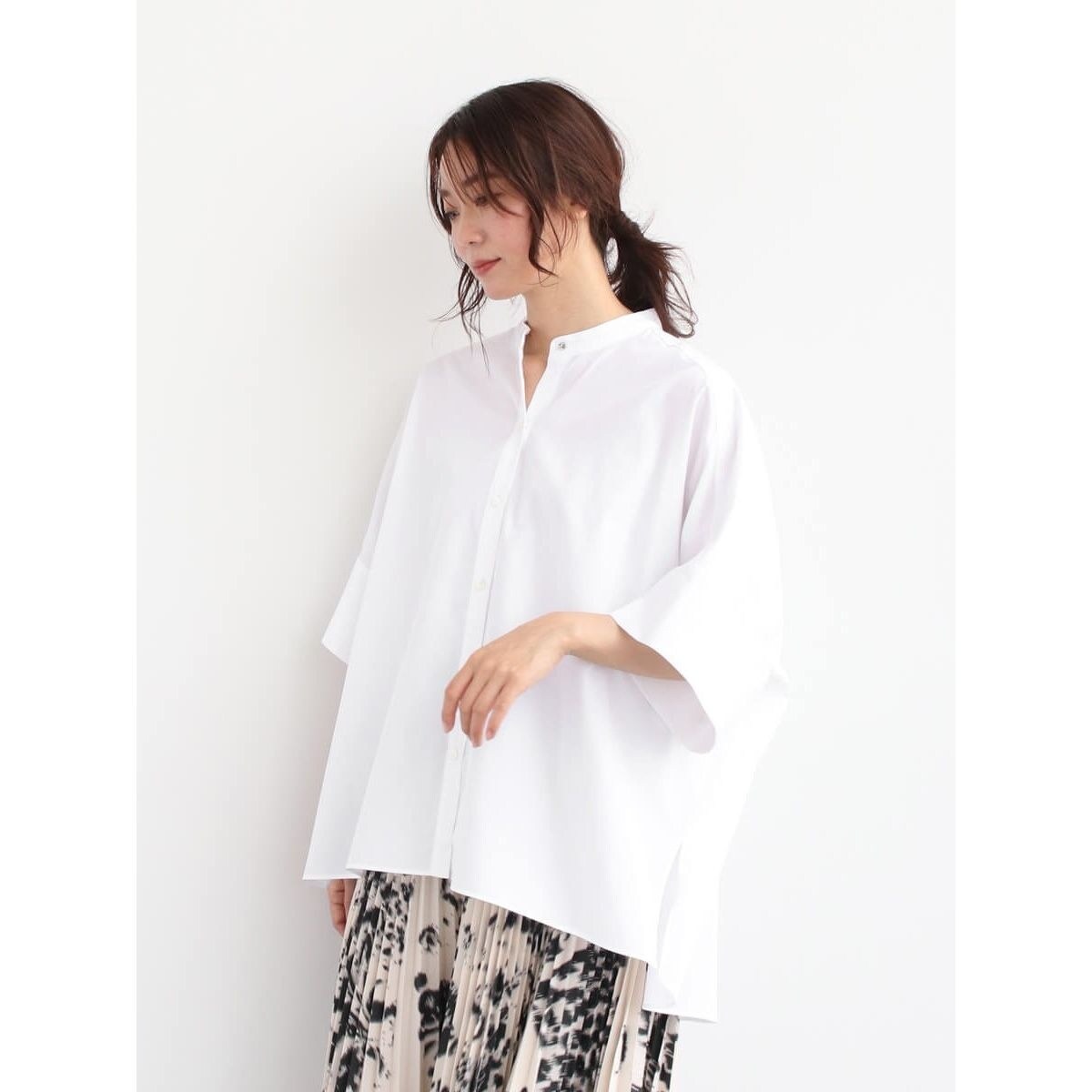 クローブ CLOVE コットンボックスシルエットシャツ （ネイビー） コットンボックスシルエットシャツ | クローブ(CLOVE) | マルイ