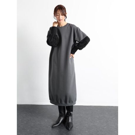袖ジャガードワンピース | スール ミルポア(soeur7 MIREPOIX) | マルイ  