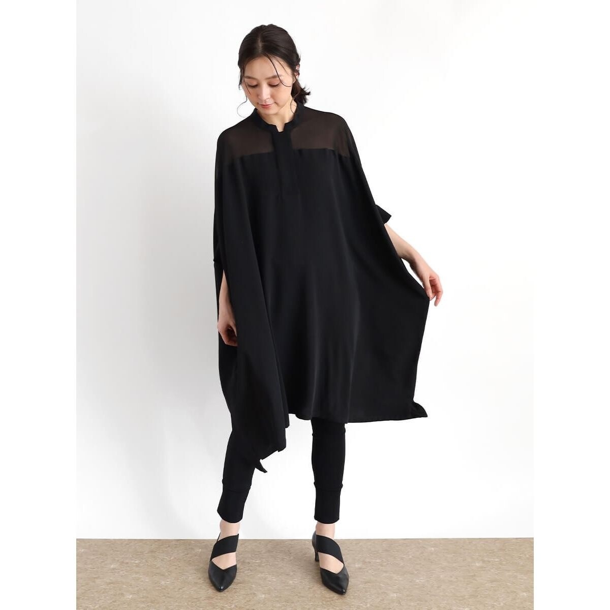 ショルダーシアーロングブラウス | クローブ(CLOVE) | マルイウェブ